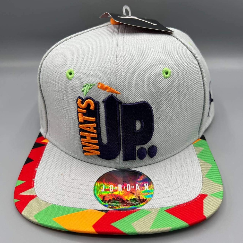 Air Jordan Hat Men Gray Space Jam‎ What's Up Jumpman Nike Strap Back Cap New